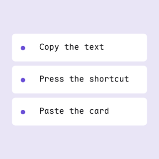 List, Stacked steps